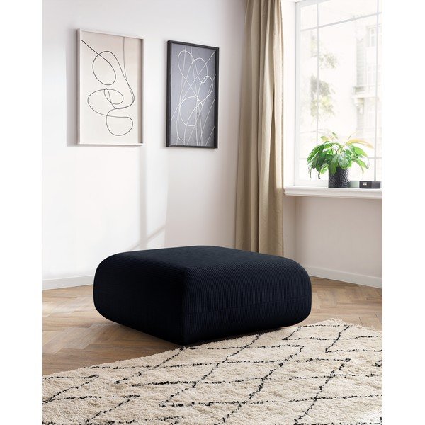 Tmavě modrá manšestrová podnožka Lecomte – Bobochic Paris-image-1