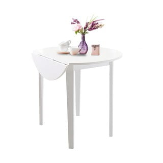 Bílý skládací jídelní stůl Støraa Trento Quer, ⌀ 92 cm
