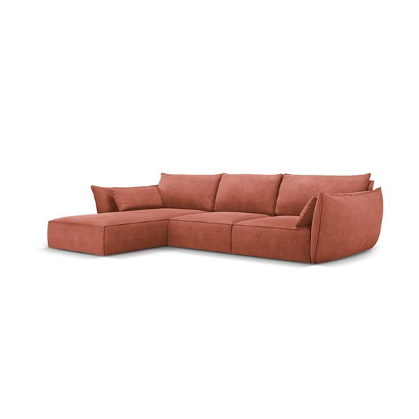 Červená rohová pohovka (levý roh) Vanda – Mazzini Sofas-image-2