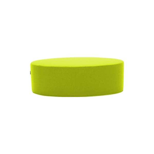 Světle zelený puf Softline Bon-Bon Felt Lime Punch, délka 60 cm