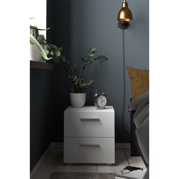 Bílý noční stolek Pepe - Tvilum-image-1