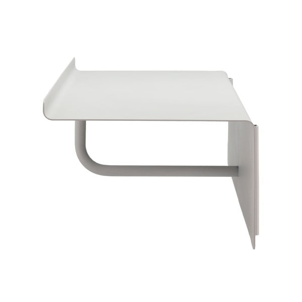Světle šedý ocelový nástěnný věšák s poličkou 21,5 cm A-Coat – Zone-image-4