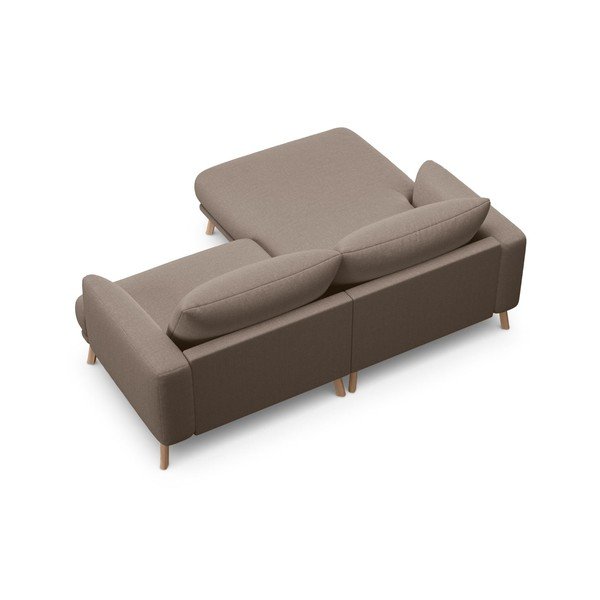 Taupe rohová pohovka (levý roh/s lenoškou) Naomi – Micadoni -image-3
