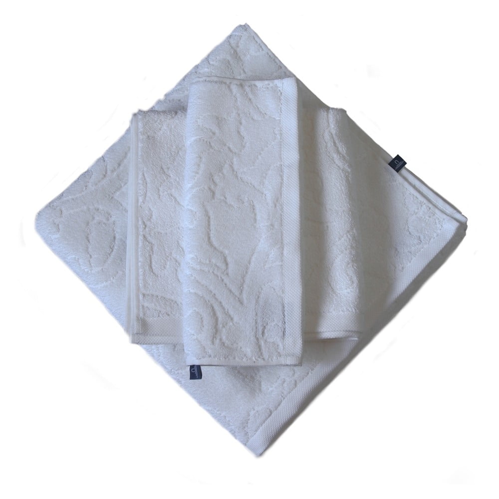 Set 3 ručníků Seaside, bílý