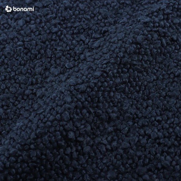 Tmavě modrá pohovka z textilie bouclé 208 cm Poppy – Micadoni -image-4