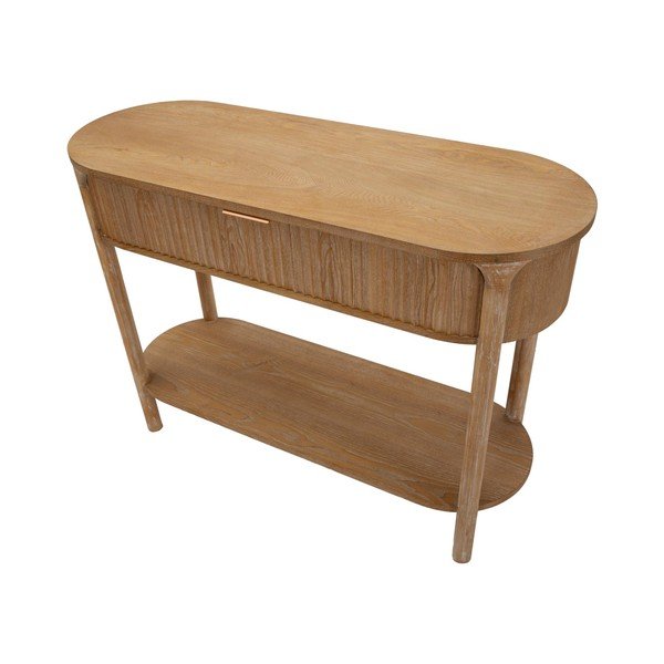 Konzolový stolek z jedlového dřeva v přírodní barvě 40x110 cm Gothenburg – Mauro Ferretti-image-3