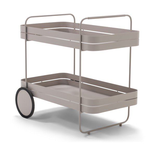 Kovový servírovací stolek na kolečkách 74x42 cm Gin & Trolley – Spinder Design-image-2