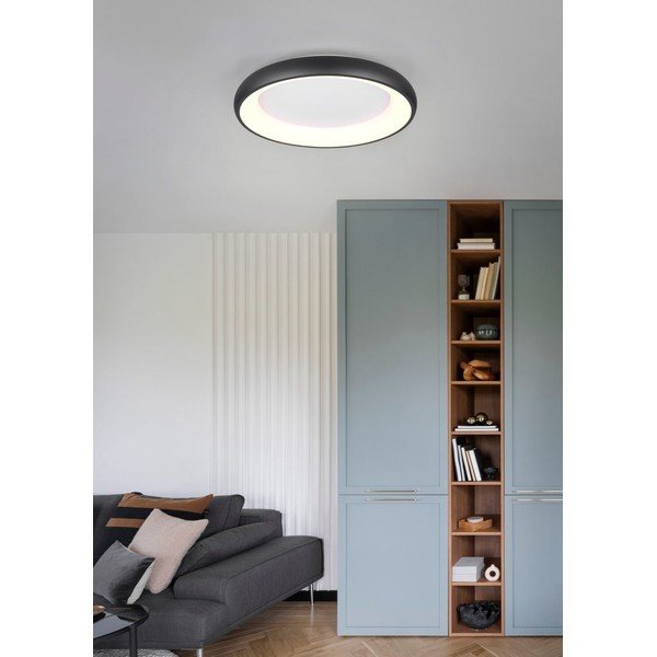 Černé LED stmívatelné stropní svítidlo Cardona – Trio-image-1