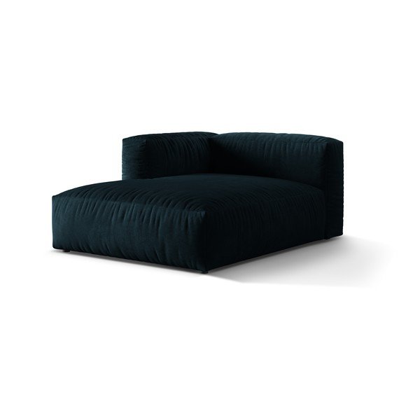 Tmavě modrý sametový modul pohovky (levý roh) Martina – Micadoni -image-1