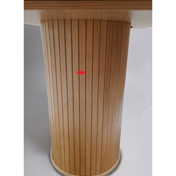 Jídelní stůl s deskou v dubovém dekoru 95x180 cm Nola - II. jakost – Unique Furniture-image-3