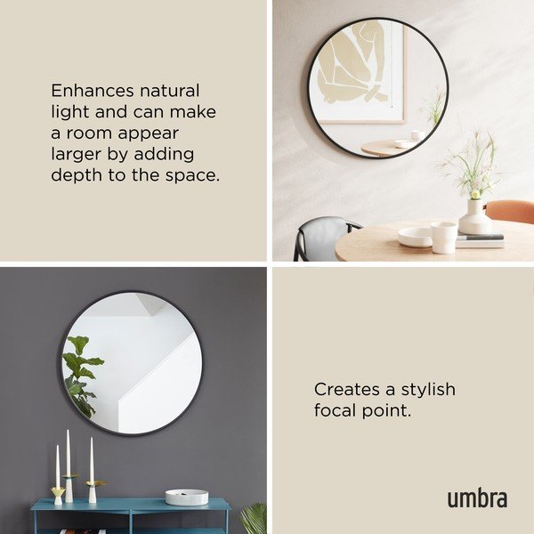 Nástěnné zrcadlo ø 94 cm Hub – Umbra-image-4
