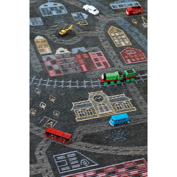 Černý oboustranný dětský koberec Narma Ülejõe, 160 x 230 cm-image-4