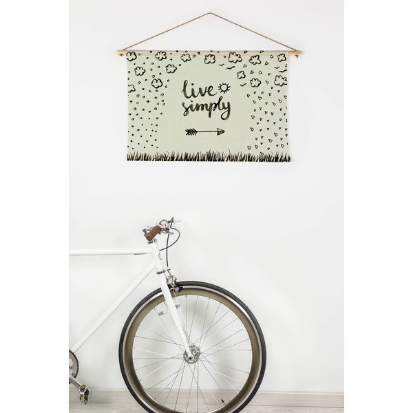 Tapiserie 90x60 cm Live Simply – Surdic-image-1