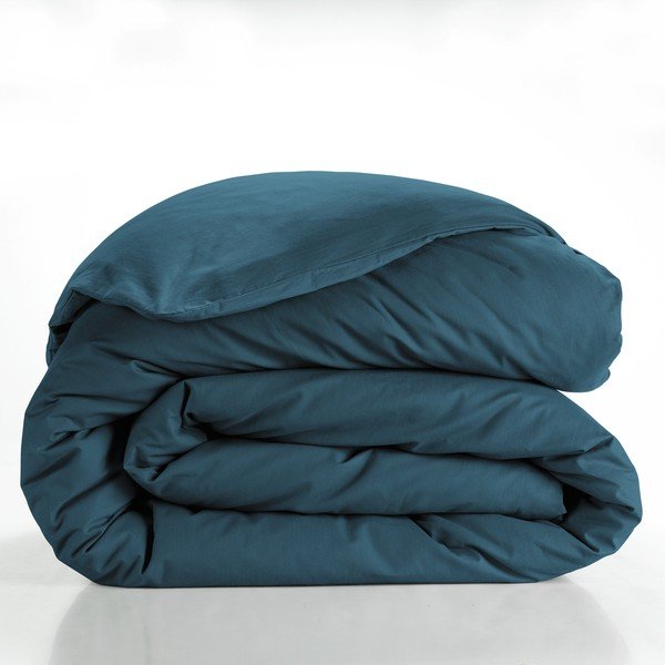 Bavlněný povlak na peřinu na dvoulůžko/prodloužený v petrolejové barvě 240x220 cm Lina – douceur d'intérieur