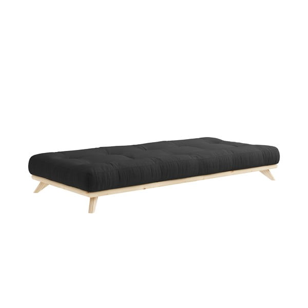 Jednolůžková postel z masivního borovicového dřeva s matrací Karup Design Comfort, 90 x 200 cm