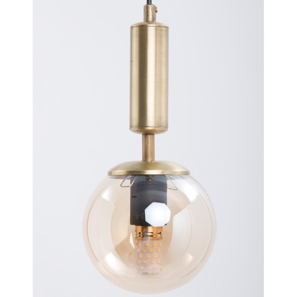 Závěsné svítidlo se skleněným stínidlem ve žluto-zlaté barvě ø 15 cm Hector – Squid Lighting-image-1