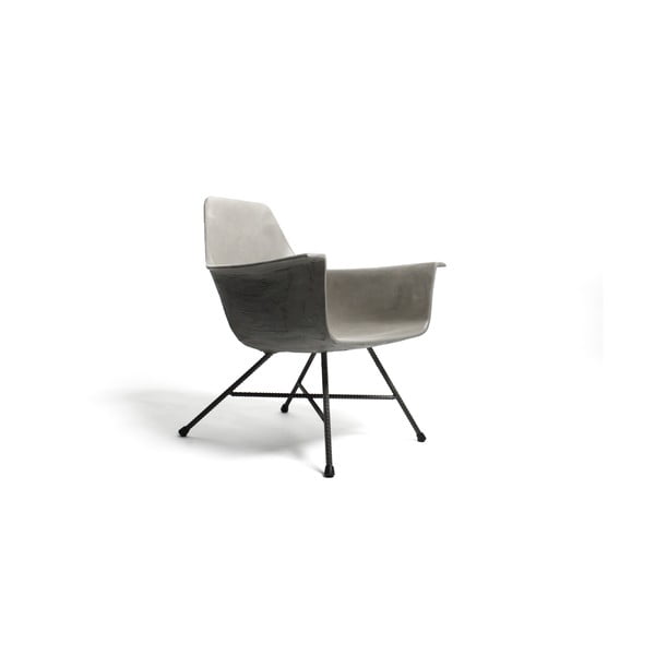 Nízké betonové křeslo Lyon Béton Hauteville-image-2