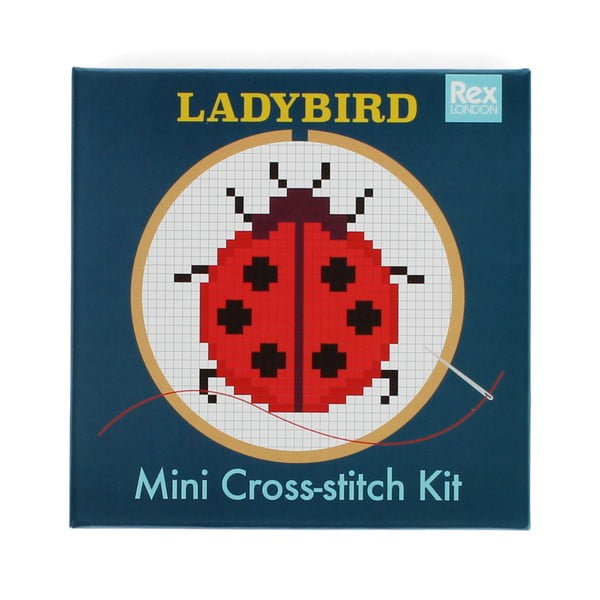 Kreativní sada Cross-stitch Kit Ladybird – Rex London