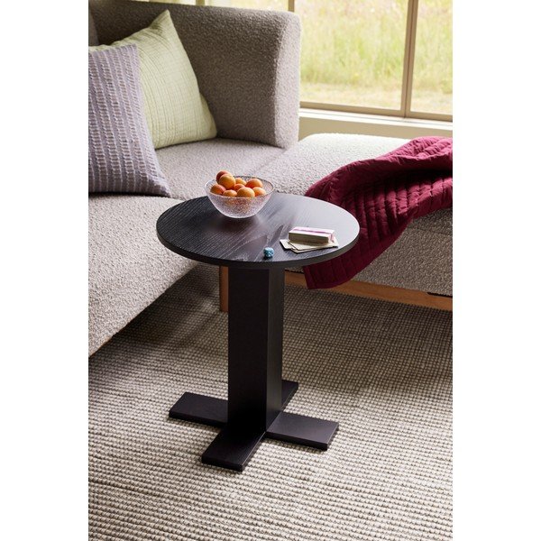Kulatý odkládací stolek v dekoru dubu ø 45 cm Koohi – Hübsch-image-1