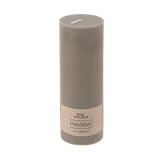 Béžově hnědá svíčka Eco candles by Ego dekor Friendly, doba hoření 60 h