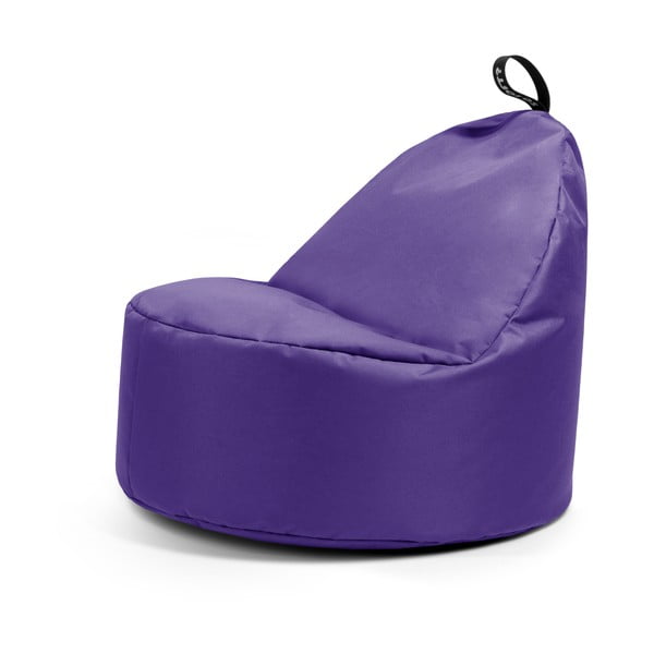 Fialový sedací vak Round L – So Soft?