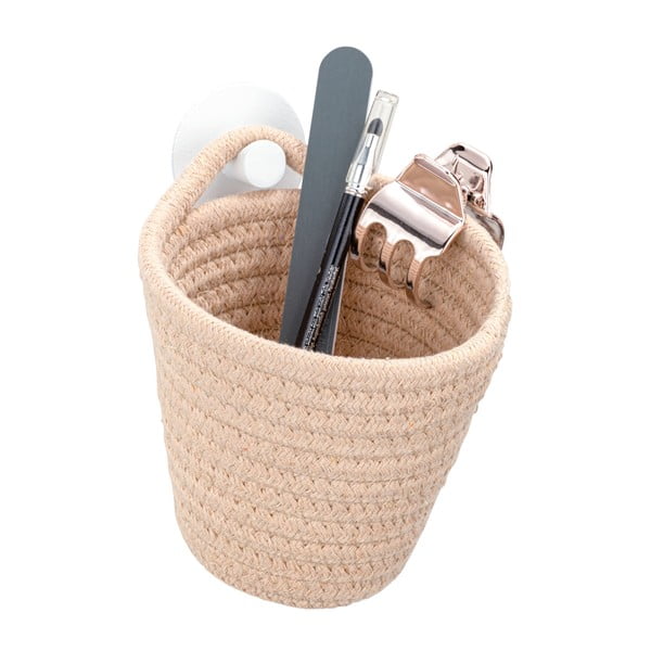 Béžový závěsný úložný košík Wenko-image-2