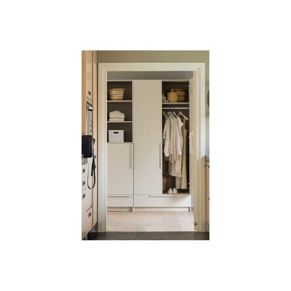 Krémová modulární skříň z borovicového dřeva 95x215 cm Pure – WOOOD-image-4