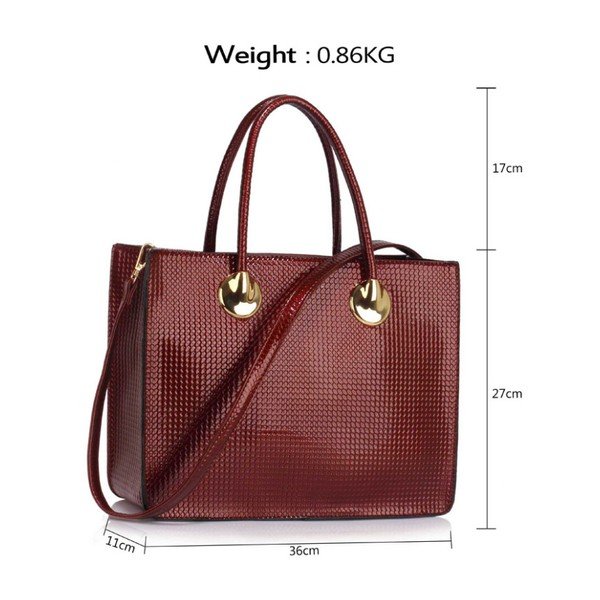 Kabelka L&S Grace Burgundy-image-1