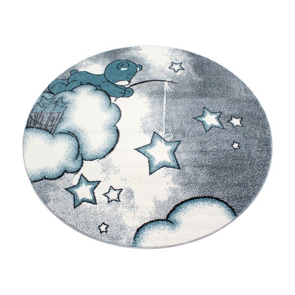 Modro-šedý dětský koberec ø 120 cm Kids – Ayyildiz Carpets