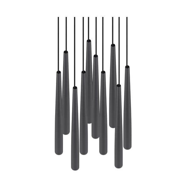 Černé LED závěsné svítidlo ø 30 cm Cala – Trio Select-image-2