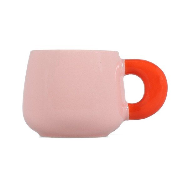 Růžový hrnek z kostního porcelánu 470 ml Coco – ONA