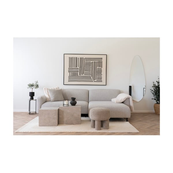 Krémová deka z umělé kožešiny 130x180 cm Galena – House Nordic-image-3