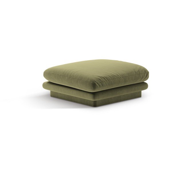 Světle zelená sametová podnožka Torino – Micadoni 