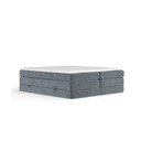Tmavě šedá boxspring postel s úložným prostorem/bez čela 160x200 cm Juniper – Maison de Rêve