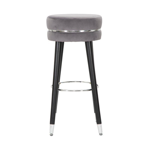 Šedá čalouněná barová stolička (výška sedáku 74 cm) Paris – Mauro Ferretti-image-1