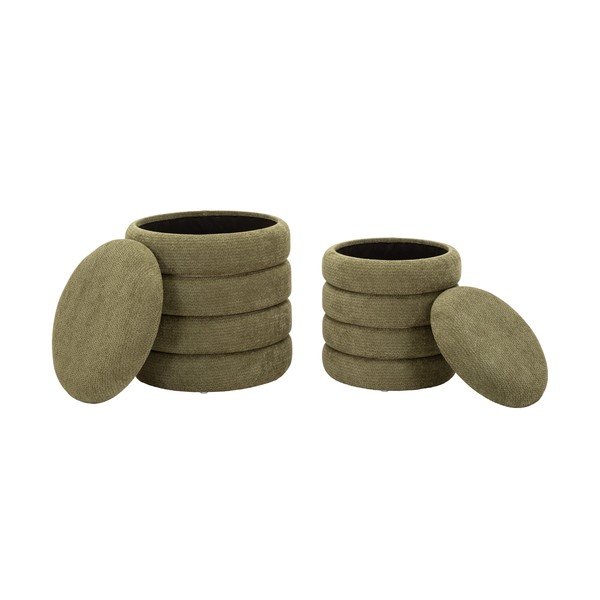 Khaki taburety v sadě 2 ks Nordic Style – Mauro Ferretti-image-3
