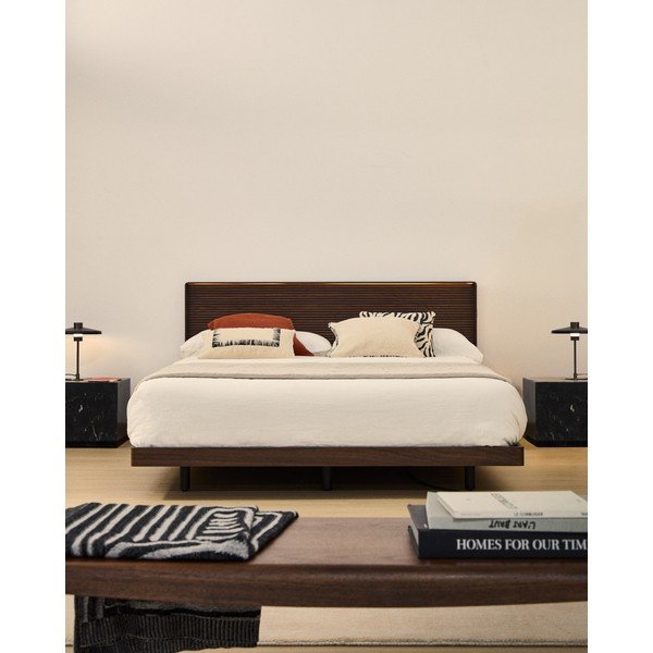 Hnědé čelo postele 192x91 cm Norlen – Kave Home-image-2