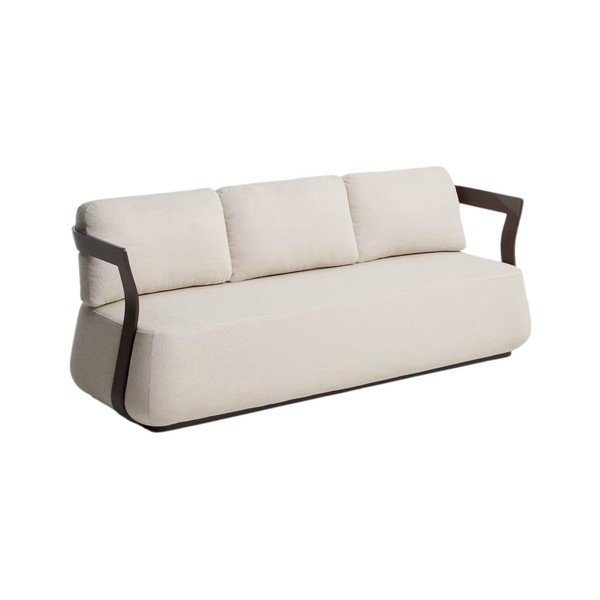 Hnědá/béžová čalouněná zahradní pohovka Tamaris – Kave Home