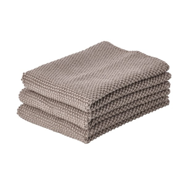 Bavlněné utěrky v sadě 3 ks 27x27 cm - Zone