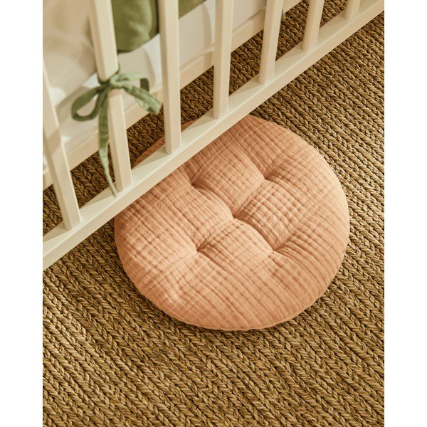 Mušelínový dětský polštářek ø 30 cm Laily – Kave Home-image-1