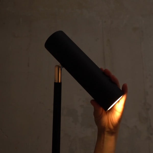 Černá stojací lampa SULION Milan, výška 150 cm-image-2