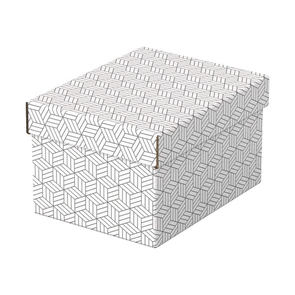 Sada 3 bílých úložných boxů Esselte Home, 20 x 25,5 cm