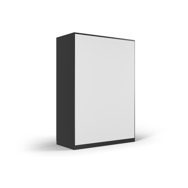 Černá šatní skříň se zrcadlem a s posuvnými dveřmi 151x215 cm Lisburn - Cosmopolitan Design-image-4