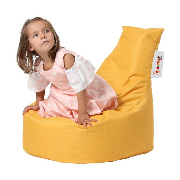 Žlutý dětský sedací vak Baton – Floriane Garden-image-3