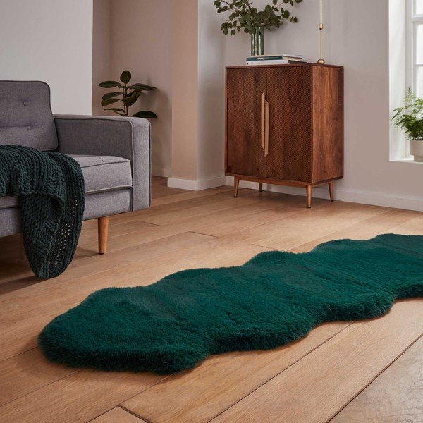 Syntetický běhoun v petrolejové barvě 60x180 cm Super Teddy – Think Rugs-image-2
