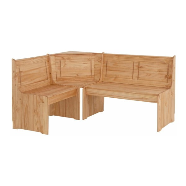 Set rohové lavice a jídelního stolu z masivního borovicového dřeva Støraa Samantha-image-2