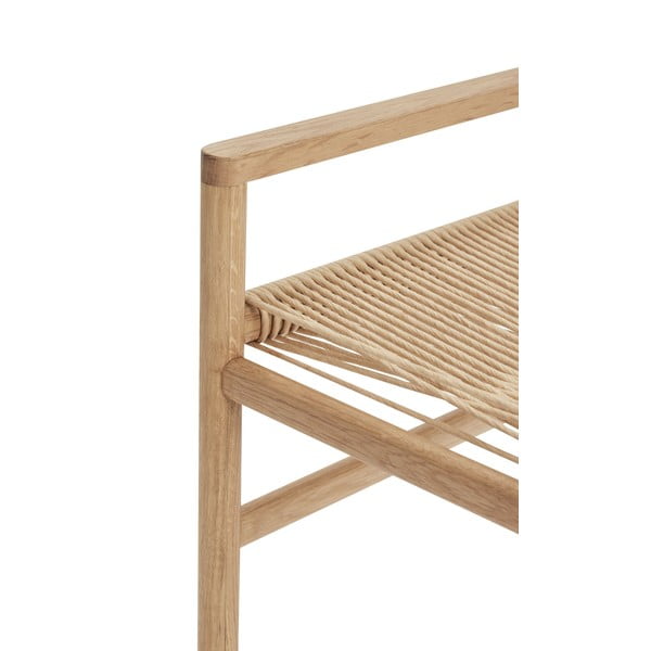 Lavice s výpletem z papírové šňůry Heritage - Hübsch-image-3