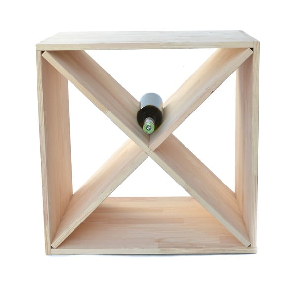 Regál na víno z borovicového dřeva v přírodní barvě na 24 lahví – Bonami Essentials-image-2