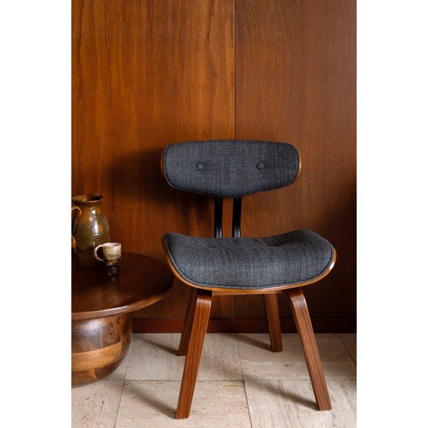 Šedá/hnědá čalouněná jídelní židle Blackwood – Dutchbone-image-1