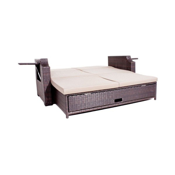 Zahradní rozkládací lavice s úložným prostorem ADDU Monaco-image-2